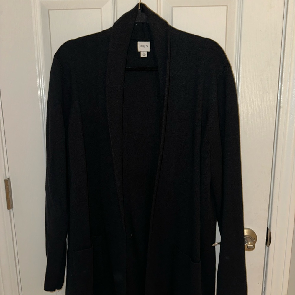 J.Crew Navy Open Front Cardigan
